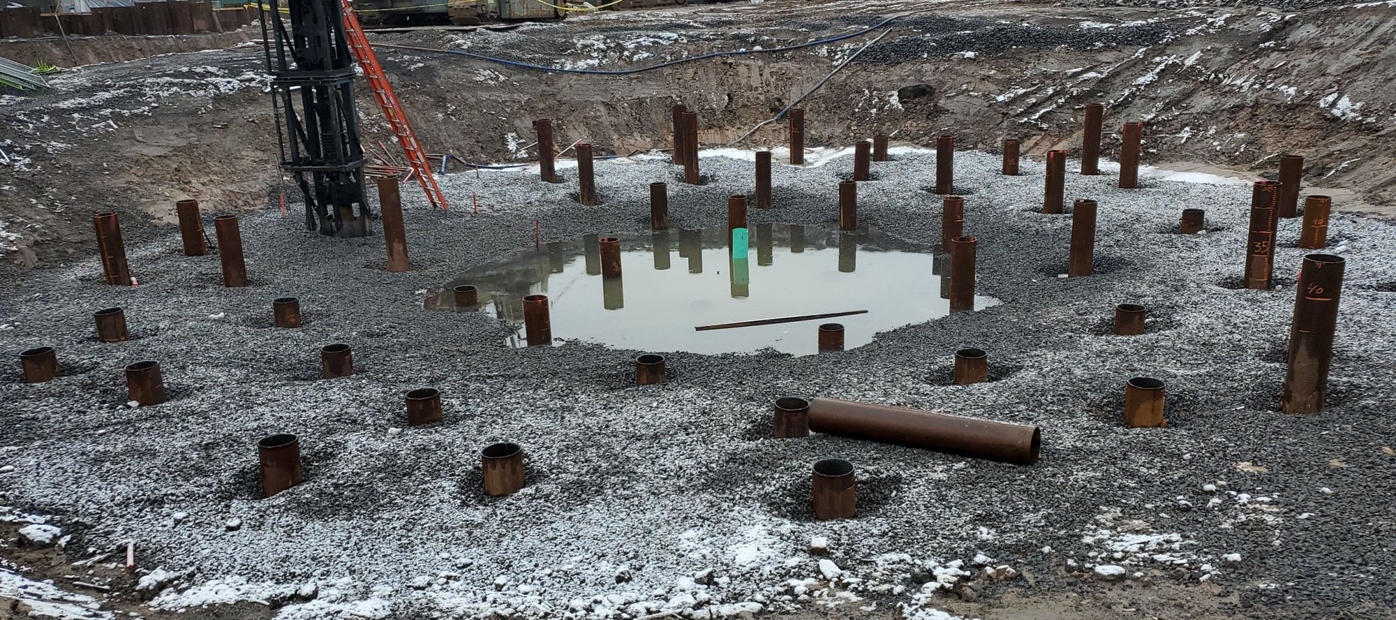 Piles that will Support the New Anaerobic Digesters - November 2021