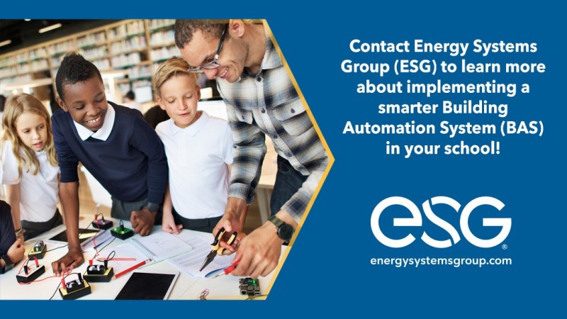 Contact ESG to learn more about implementing a smarter Building Automation System (BAS) in your school!
